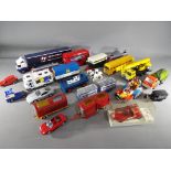 A quantity of unboxed diecast model vehicles to include, Siku, Welly, Dinky,