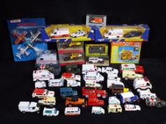 Corgi, Matchbox, Solido , Herpa and others - Approximately 40 diecast,