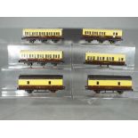 Exley - Six Exley unboxed OO Gauge K6 six and four wheeled Passenger Coaches in GWR livery.