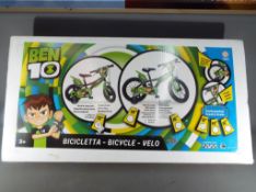 A child's bicycle 'Ben 10' by Dino Bikes, suitable for ages 3 to 5 years,