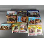 N gauge - Seven N gauge scenics kits by Volmer, Faller, Pola,