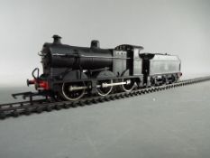 Airfix - an OO gauge 4F Fowler 0-6-0 locomotive and tender, BR black livery, op no 44454, # 54123-9,