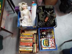 A large very large collection of toys, books, annuals and ephemera.