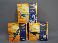 Corgi Aviation Archive - Three boxed Corgi Aviation 1:72 scale model aircraft from the Flying Aces