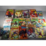 A collection of predominantly Marvel comics, with some DC and other examples,