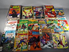 A collection of predominantly Marvel comics, with some DC and other examples,