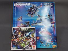 Lego, Playmobil - Three boxed sets of Lego / Playmobile .