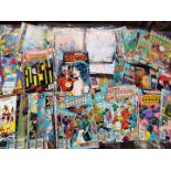 Marvel Comics - a collection of approximately 100 American / US comics, Justice League,