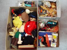 A large quantity of childrens soft toys, dolls and ephemera.
