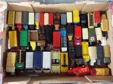 In excess of forty diecast model vehicles, all unboxed, to include Corgi, Dinky by Matchbox,