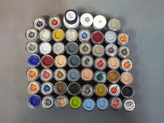 Humbrol, Revell - An assortment of 54 predominately enamel and acrylic 14 ml paints.