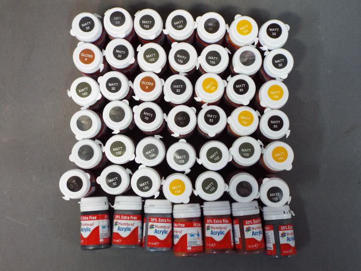 Humbrol - A collection of 49 18.2ml Acrylic Paints by Humbrol.