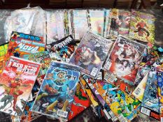 Marvel Comics - a collection of American / US comics, Justice League, Spider-Man and Wonder Woman,