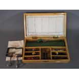 Chad Valley - A boxed Chad valley Escalado game - presented in a wooden box, complete with mat,