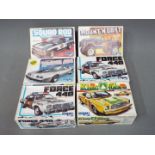 MPC - Six boxed 1:24 scale model kits by MPC.