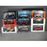 Norev, Maxi-Car - A collection of nine boxed 1:43 scale diecast model vehicles.