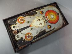 A vintage U.S pressed steel 'Big Shot' bagatelle game by Gotham.