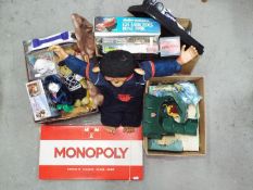 A good mixed lot of childrens toys containing Mega Bloks; model kits; diecast;