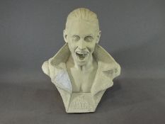 Killer Kits - An predominately unpainted resin bust of The Joker (white undercoat on o right lapel)