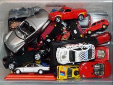 Maisto, Bburago, and Others - A quantity of unboxed diecast model vehicles predominately 1:24 scale.