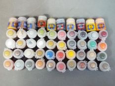 Citadel - An assortment of 50 base and layer 12ml Citadel paints.