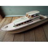 A model cabin cruiser, 'Commodore' with internal motor,