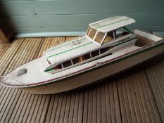 A model cabin cruiser, 'Commodore' with internal motor,