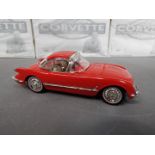 Nine 1:32 scale diecast 1955 Corvette models from the Zora Arkus-Duntov Authorised Corvette