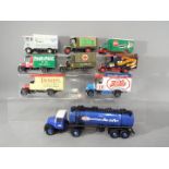 Corgi - Nine unboxed vehicles by Corgi to include Ever Ready Batteries Tanker, Army Ambulance,