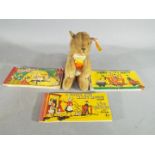 Steiff - a Steiff Kangaroo entitled Kango with button in ear and yellow Steiff tag,