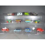 Matchbox, Lesney - Twelve unboxed diecast model motor vehicles to include # 37 Karrier Bantam 2 Ton,