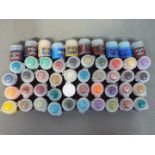 Citadel - An assortment of 50 base and layer 12ml Citadel paints.