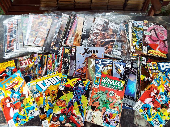Marvel Comics - a collection of approximately 100 American / US comics, X-Men, Warlock, Wolverine,