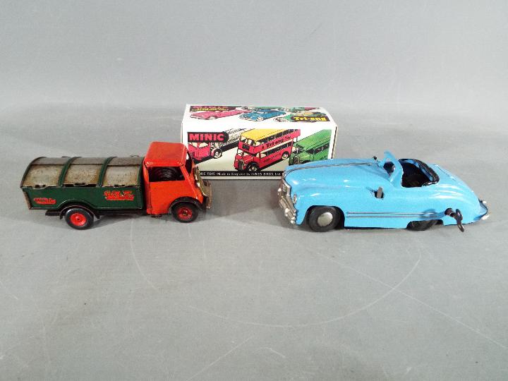 Minic Toys - two clockwork Minic Toy cars, one with key, - Image 2 of 2