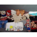 Popeye - A collection of Popeye related clothing and fabrics to include T shirts, towels, blanket.