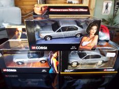 Corgi James Bond - three diecast model cars, BMW 750i # 05101,