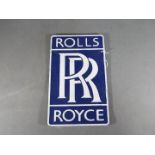 A cast iron Rolls Royce wall plaque,