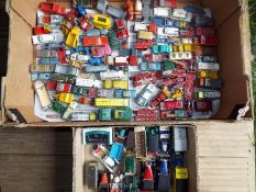 Two boxes containing a large collection of unboxed model motor vehicles [2]