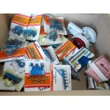 ERTL - approximately 27 diecast model 1:64 scale farm implements, wagons, bottom plows (ploughs),
