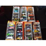 Matchbox on a Mission, Mattel seven sealed packs each containing five model motor vehicles,