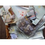 A box containing a very large quantity of decals / transfers, predominantly military,