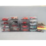 A collection of diecast models contained in display boxes to include classic American cars by New