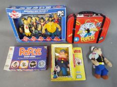 Popeye - Lot to include a vintage Popeye card game by MB (boxed),