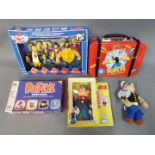 Popeye - Lot to include a vintage Popeye card game by MB (boxed),