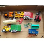 Britains - a small collection of unboxed large scale model farm vehicles