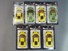 Kyosho - Seven Dslot 43 slot car Dslot body sets, all Lamborghini Murciélago and 1:43 scale # LP640.