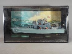 Tamiya - A built model of a Japanese PT15 Torpedo Boat probably in 1:72 scale.