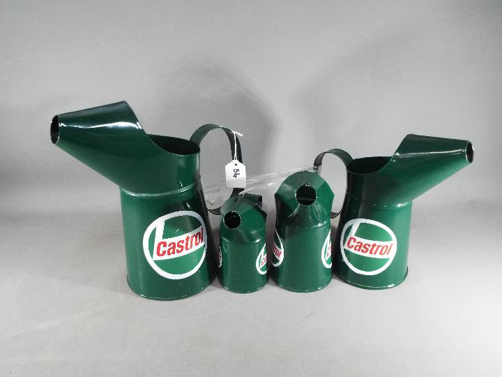 Four Castrol decorative oil cans (vjc4)