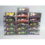 Minichamps - 16 boxed F1 racing cars by Minichamps in 1;64 and !;87 scale.