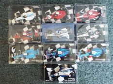 Minichamps - A collection of 10 F1 diecast model racing cars in 1:43 scale by Minichamps.